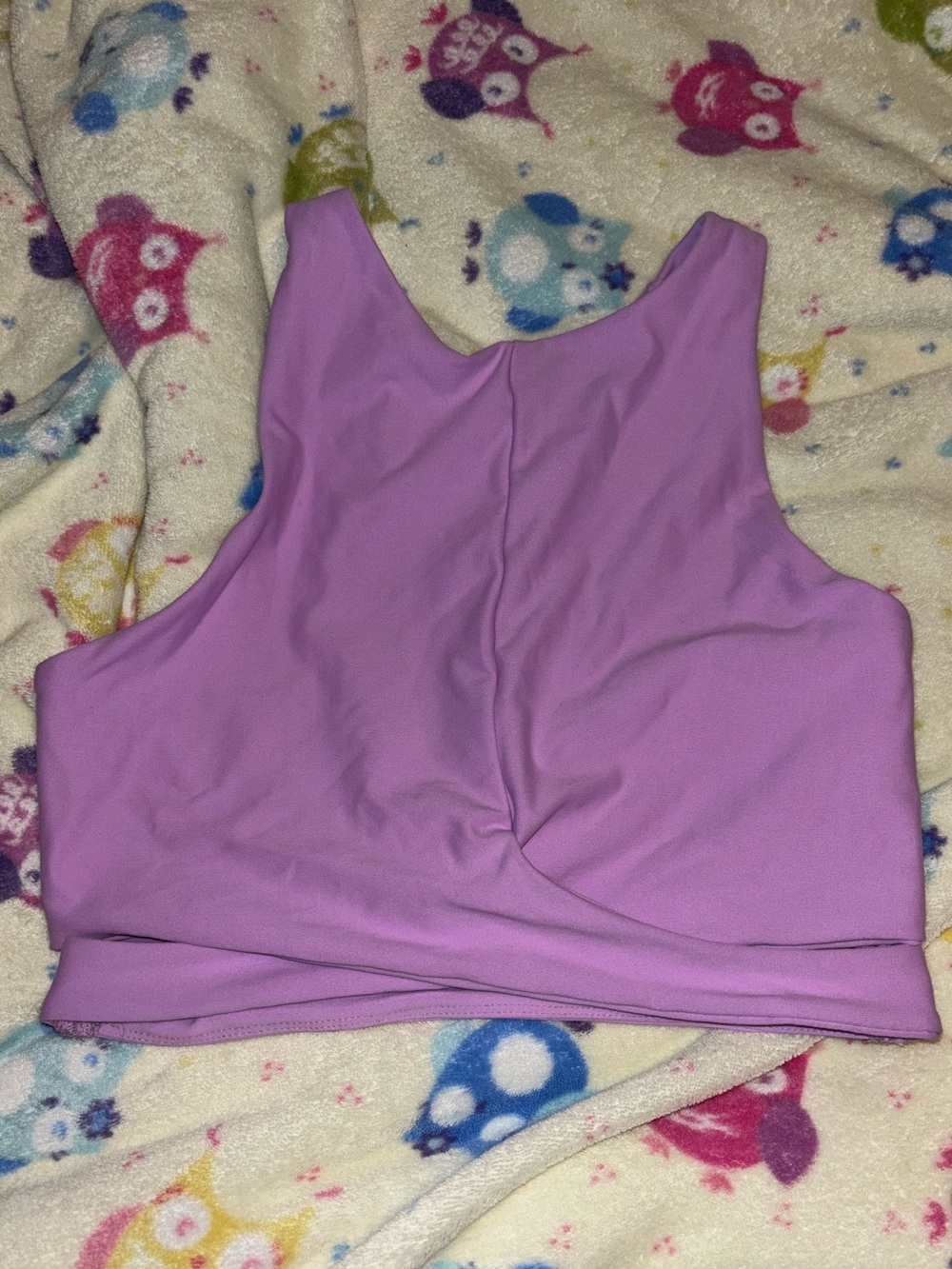 BECCA Lavender Sleeveless Crop Tank